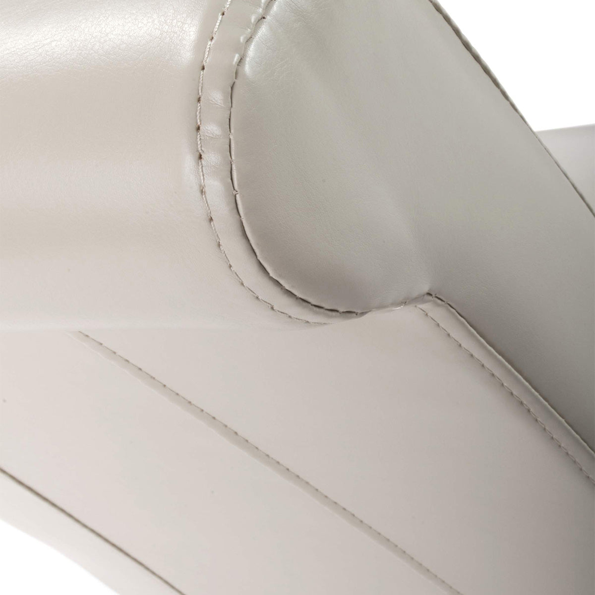 Bonded Leather Dining Chairs in Set Of 2 With Roll Back - Krista