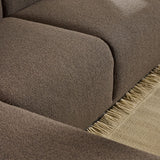 Boucle Fabric 2 Seater Chaise Longue Sofa Facing Left Handed - Midfield