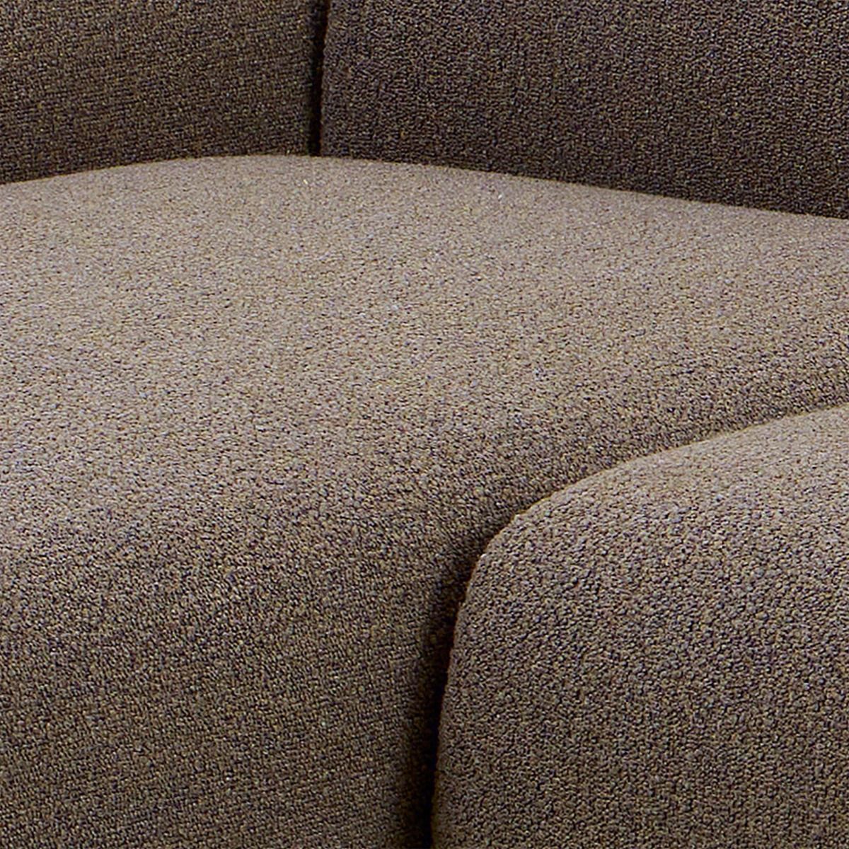 Boucle Fabric 2 Seater Chaise Longue Sofa Facing Left Handed - Midfield