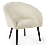 Boucle Fabric Accent Chair - Amari