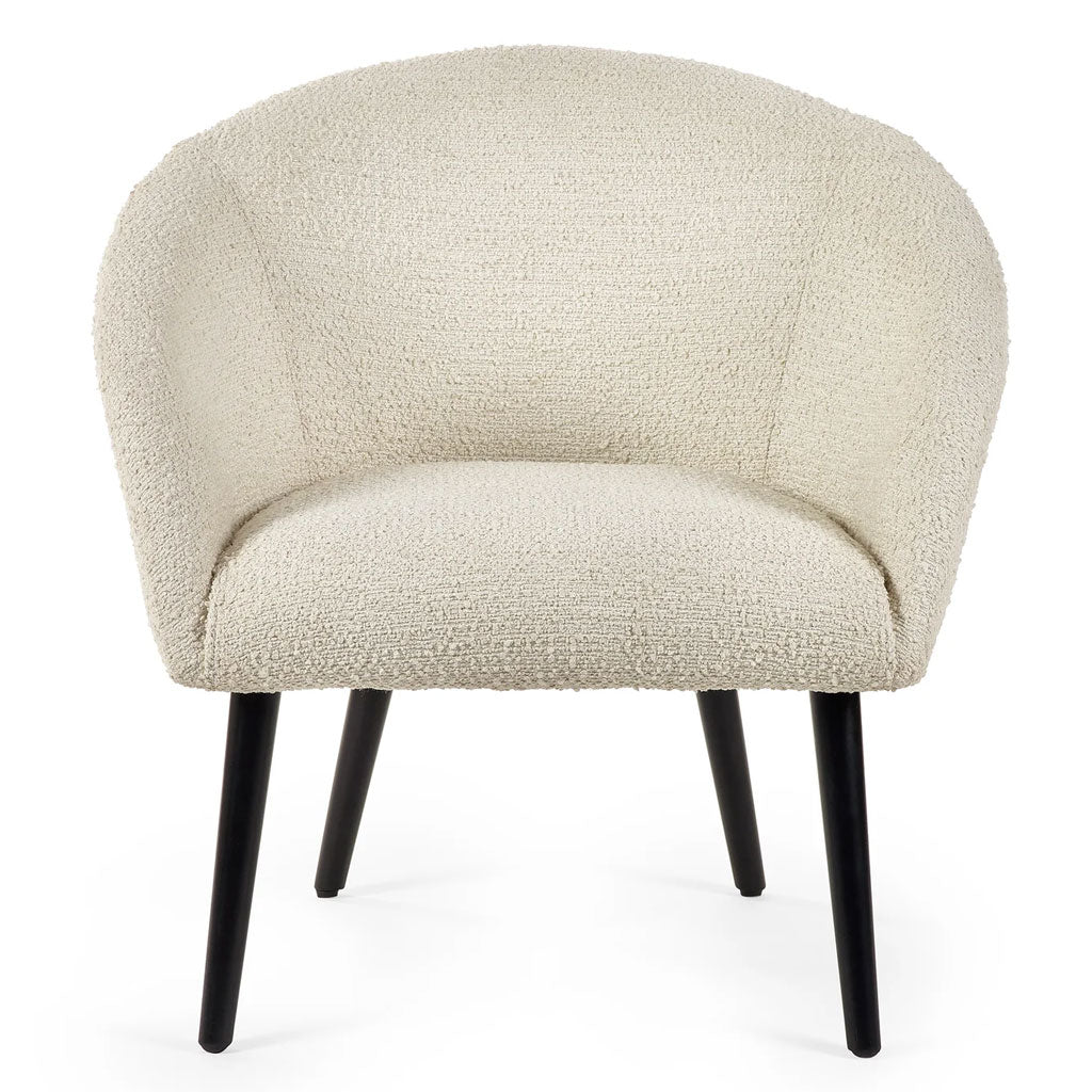 Boucle Fabric Accent Chair - Amari