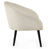 Boucle Fabric Accent Chair - Amari