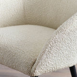 Boucle Fabric Accent Chair - Amari