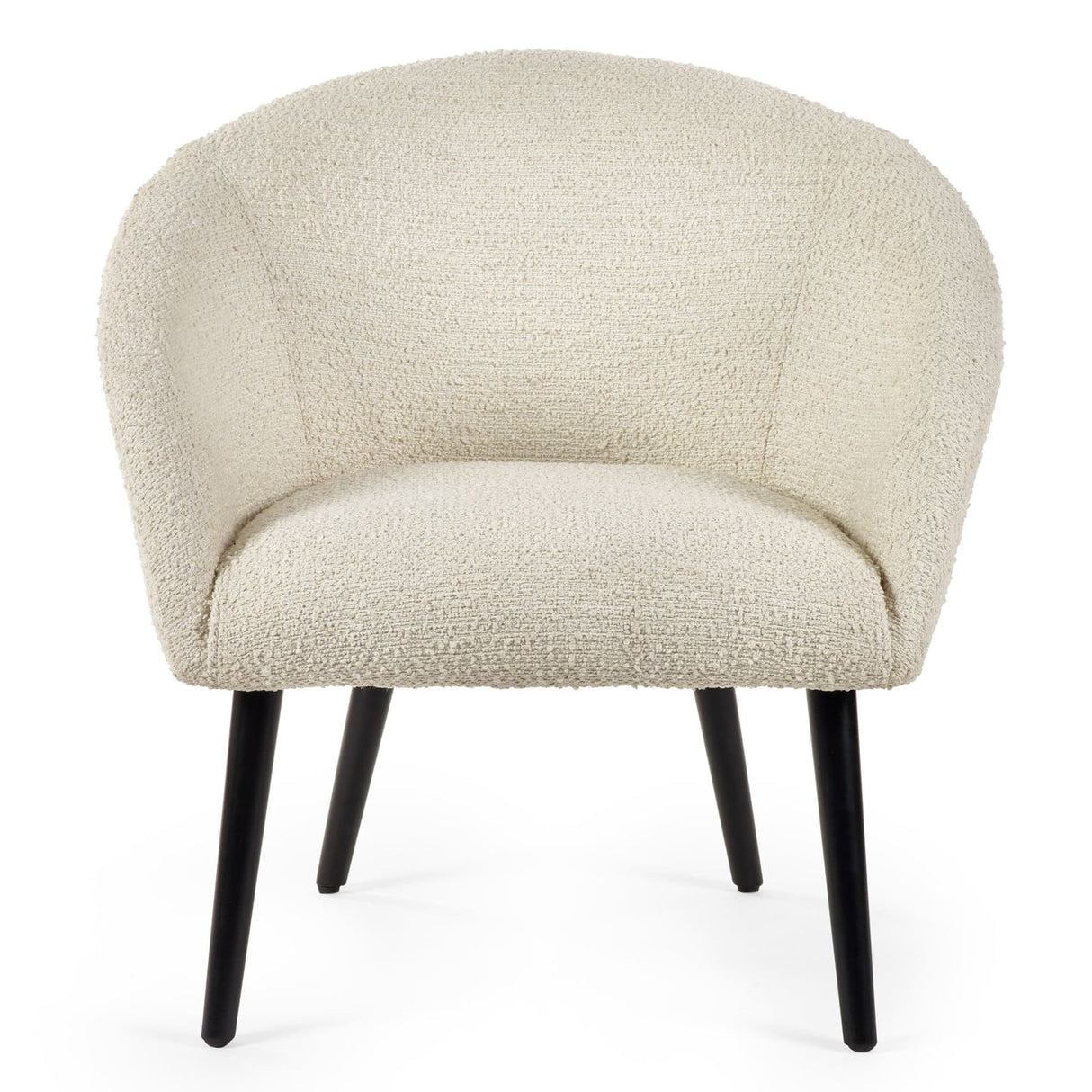 Boucle Fabric Accent Chair - Amari