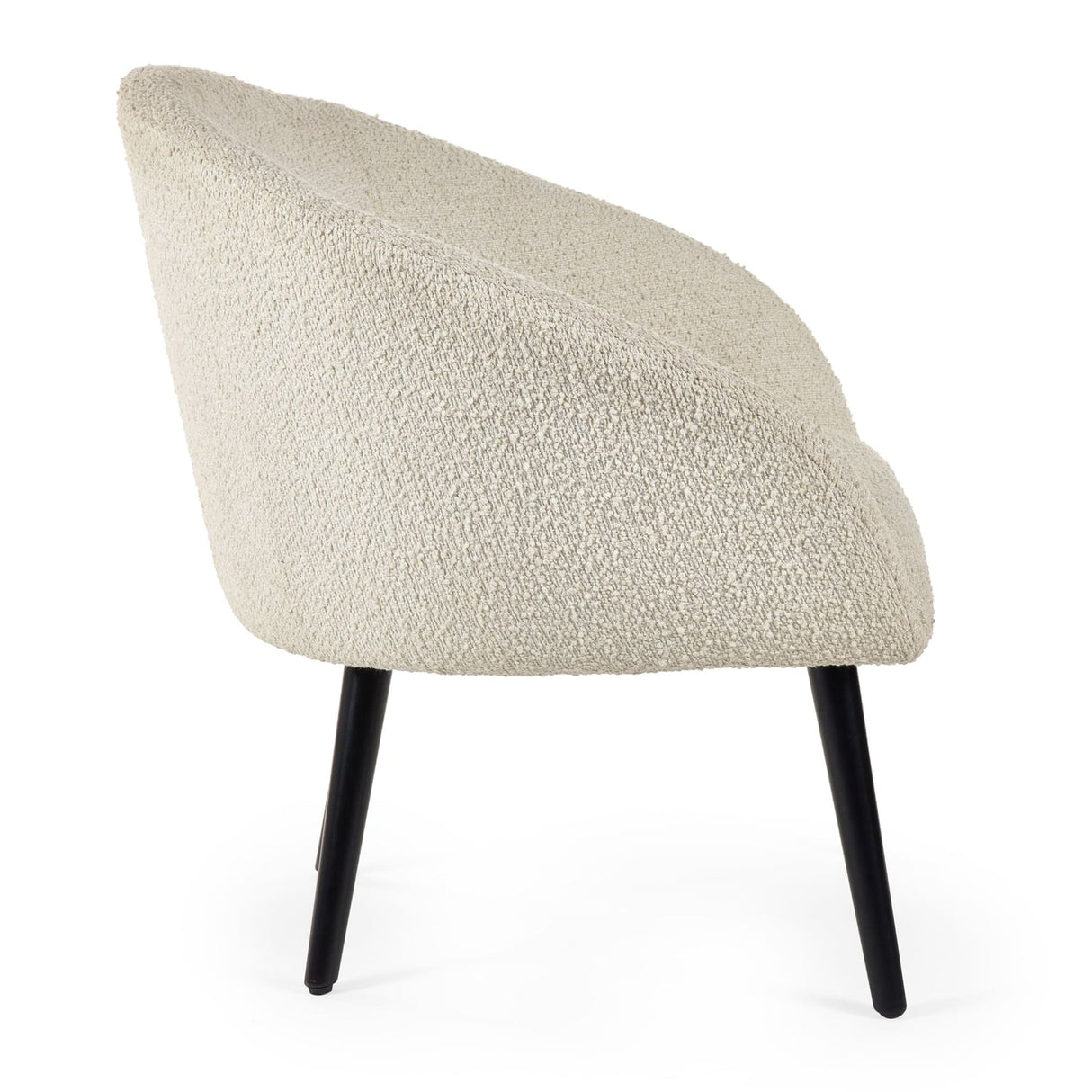 Boucle Fabric Accent Chair - Amari