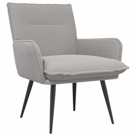 Boucle Fabric Armchair 70cm Wide With Metal Legs - Vantage Home