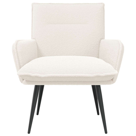 Boucle Fabric Armchair 70cm Wide With Metal Legs - Vantage Home