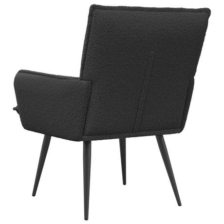 Boucle Fabric Armchair 70cm Wide With Metal Legs - Vantage Home