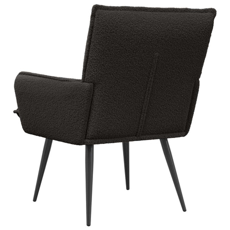 Boucle Fabric Armchair 70cm Wide With Metal Legs - Vantage Home