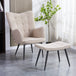 Boucle Fabric Armchair With Footstool - Paris