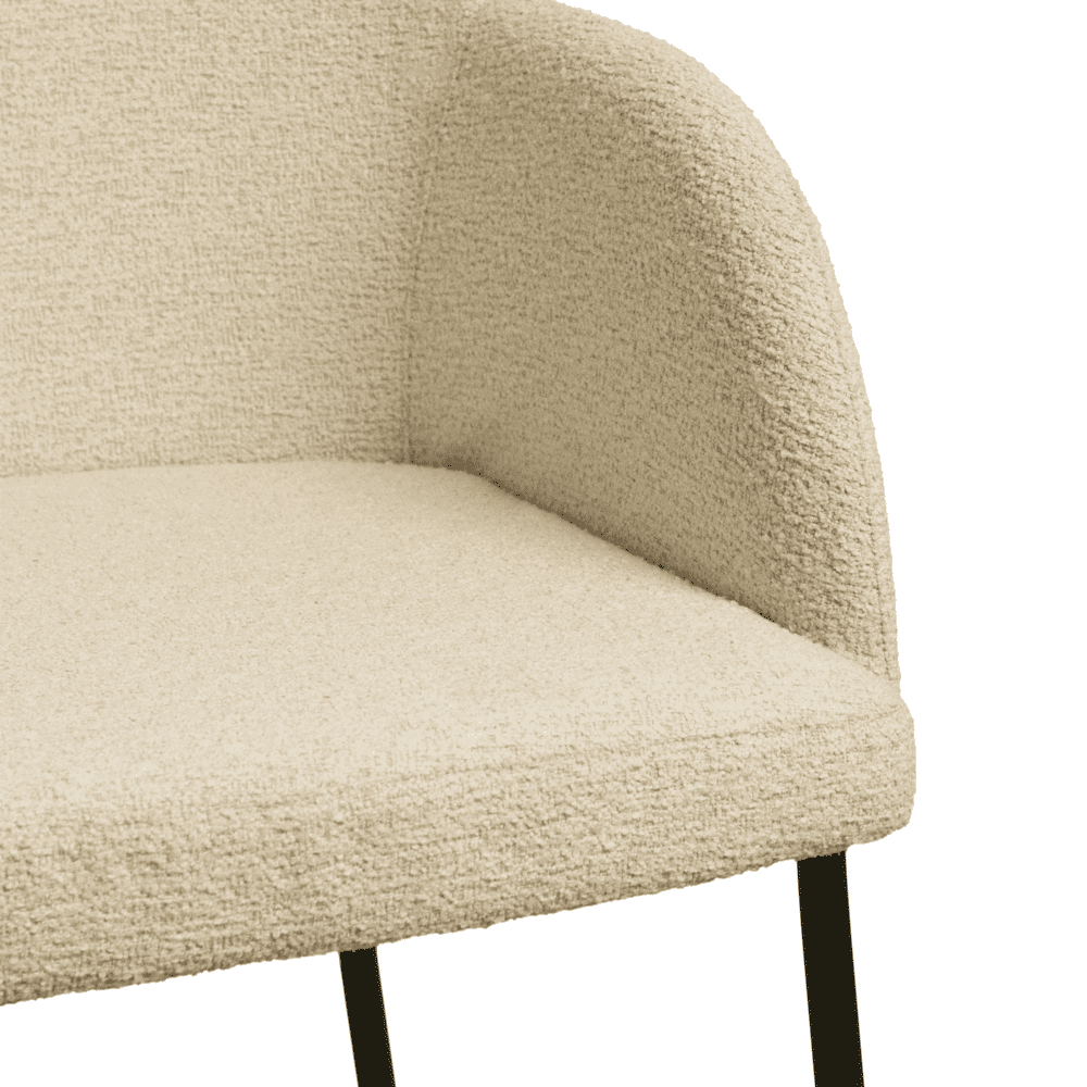 Boucle Fabric Armchair - Westbury