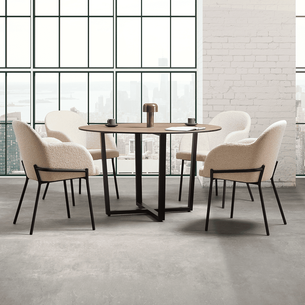 Boucle Fabric Armchair - Westbury