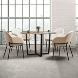 Boucle Fabric Armchair - Westbury