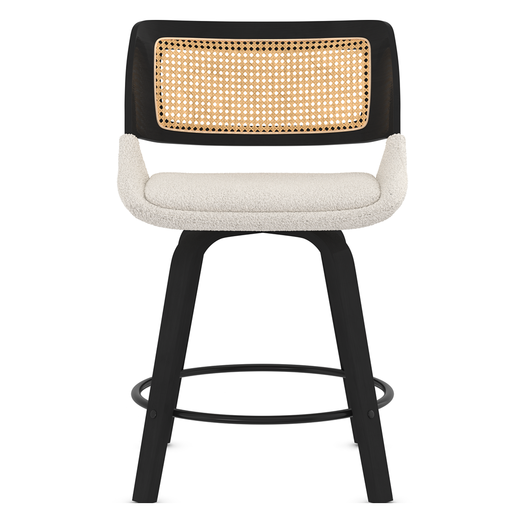 Boucle Fabric Bar Chair - Bromley