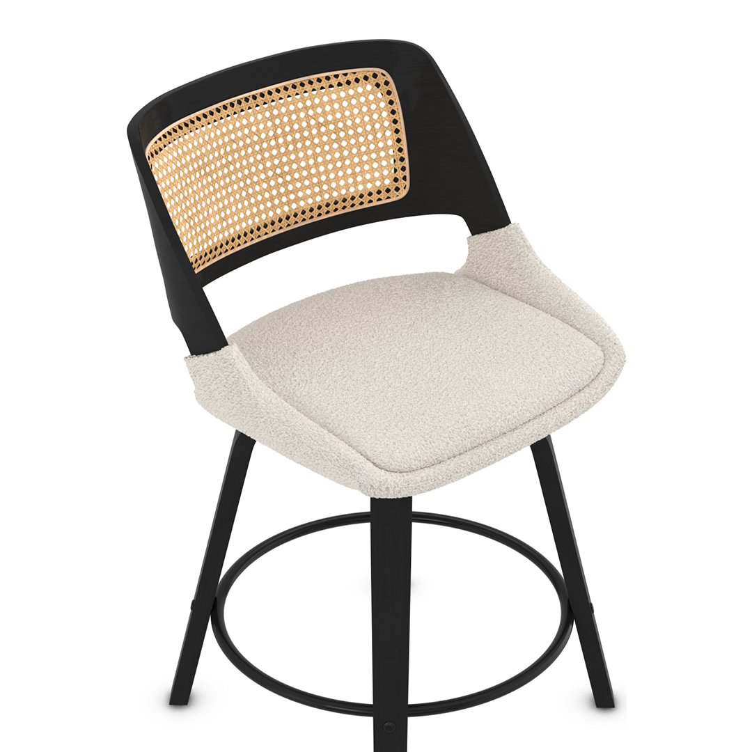 Boucle Fabric Bar Chair - Bromley