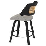 Boucle Fabric Bar Chair - Bromley