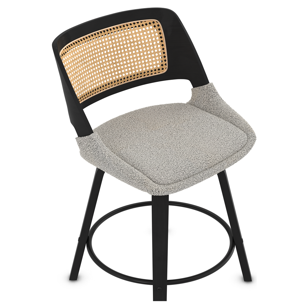 Boucle Fabric Bar Chair - Bromley