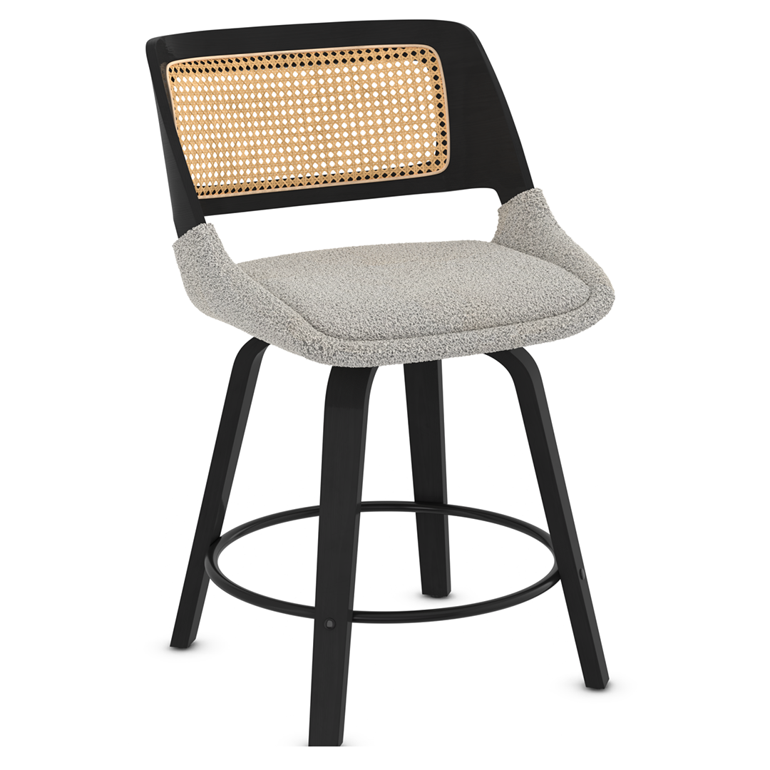 Boucle Fabric Bar Chair - Bromley