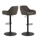 Boucle Fabric Bar Stools in Set Of 2 With Gas-Lift And Swivel Function - Brooke