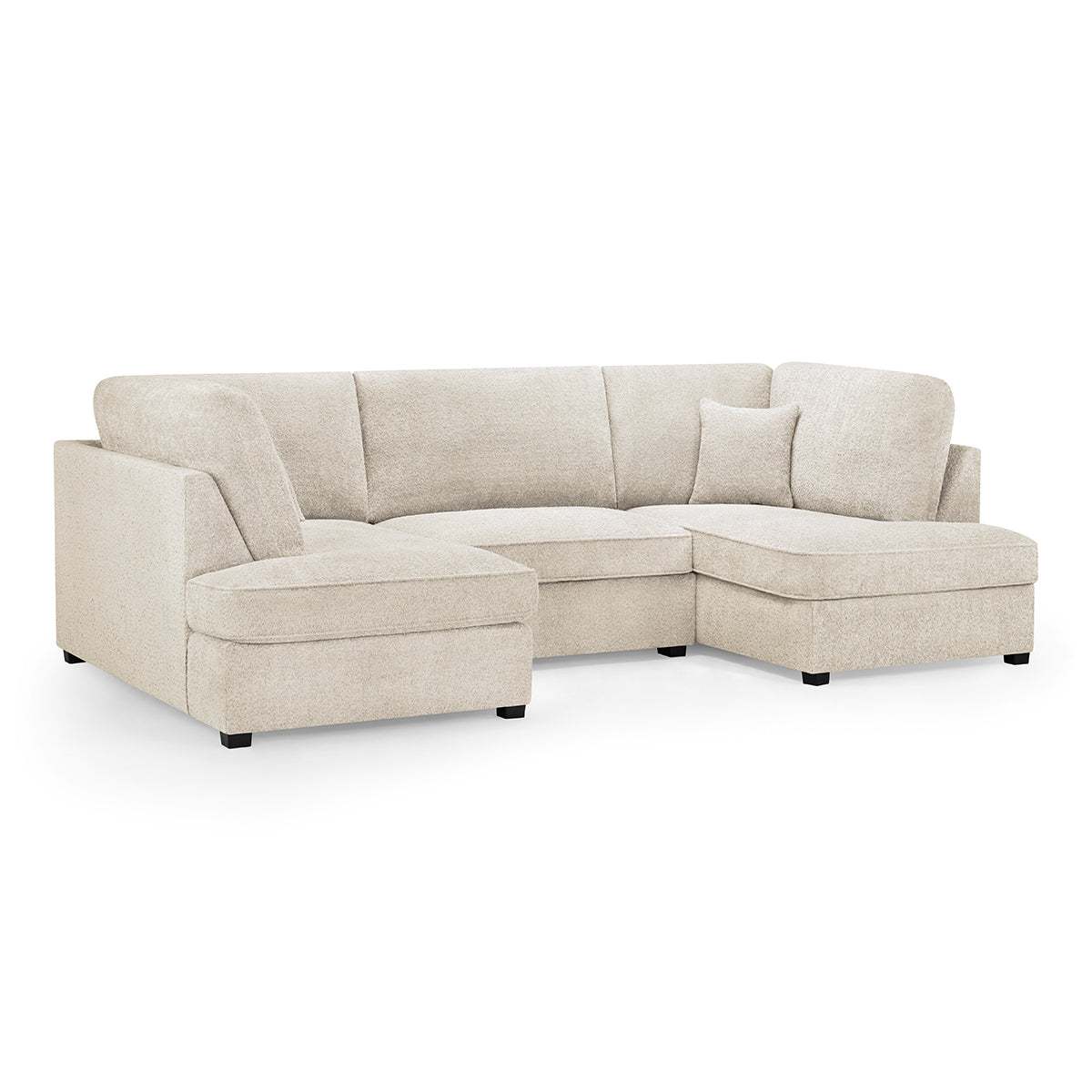 Boucle Fabric Corner Sofa in U Shape - Carnaby