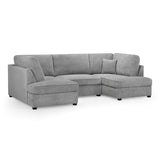 Boucle Fabric Corner Sofa in U Shape - Carnaby