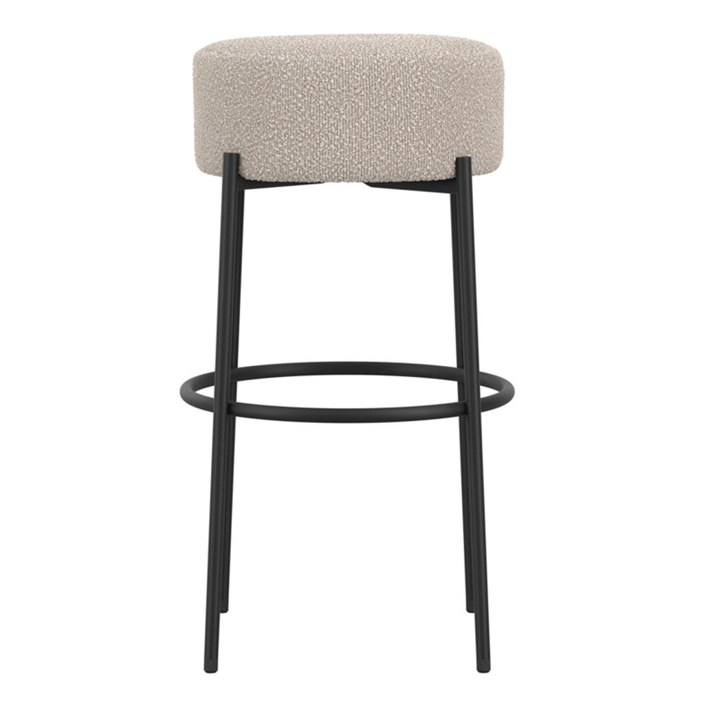 Boucle Fabric Counter Stool - Anais