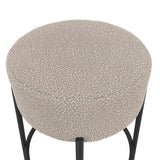 Boucle Fabric Counter Stool - Anais
