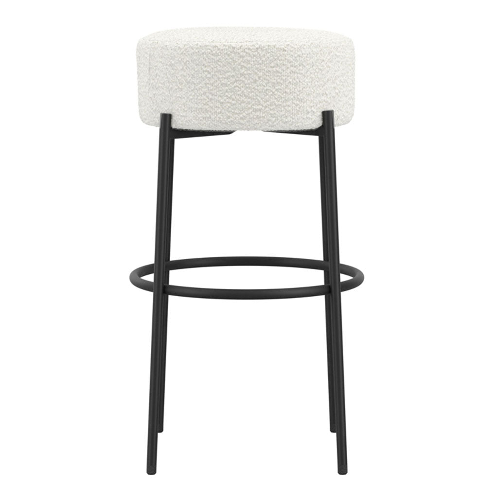 Boucle Fabric Counter Stool - Anais