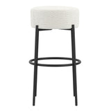 Boucle Fabric Counter Stool - Anais