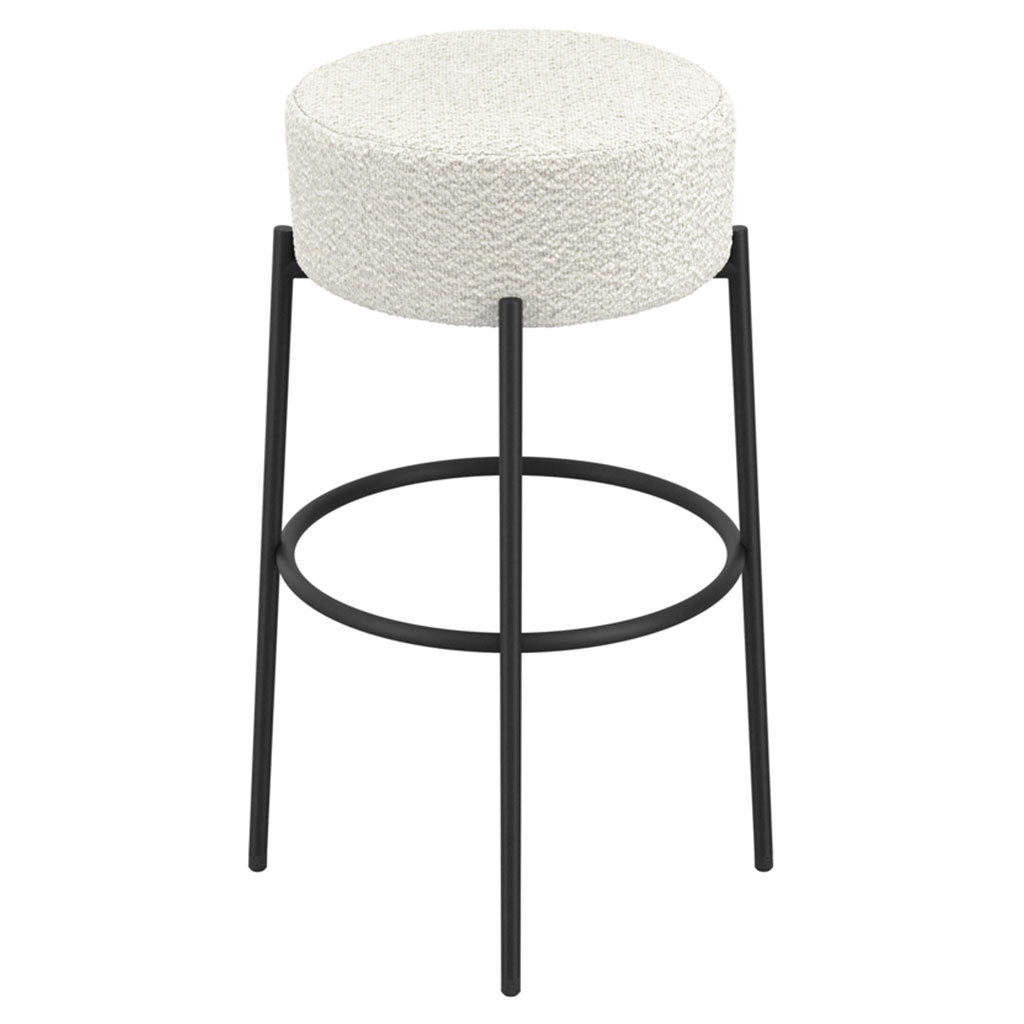 Boucle Fabric Counter Stool - Anais