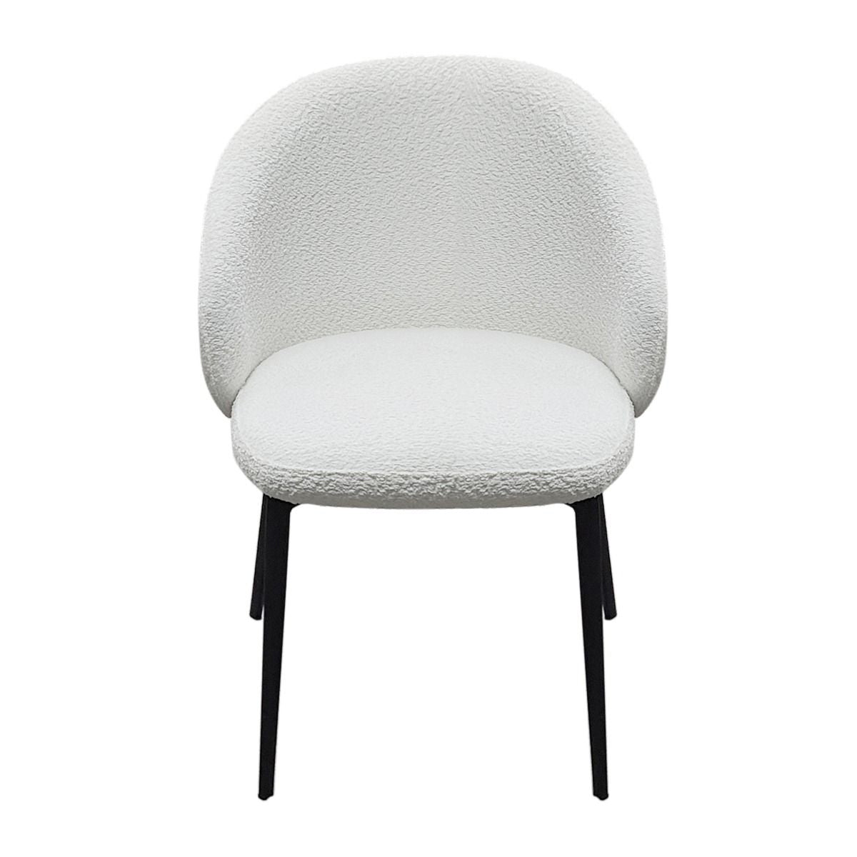 Boucle Fabric Dining Chair - Lazio
