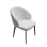 Boucle Fabric Dining Chair - Lazio