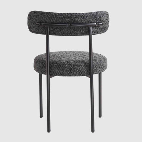 Boucle Fabric Dining Chairs 50cm Wide in Set Of 2 - Flora