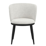 Boucle Fabric Dining Chairs in Set Of 2 - Nova