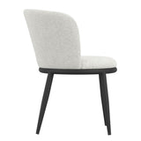 Boucle Fabric Dining Chairs in Set Of 2 - Nova