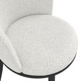 Boucle Fabric Dining Chairs in Set Of 2 - Nova