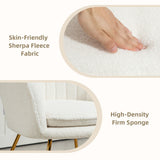 Boucle Fabric Dining Chairs in Set Of 2 - Velmora