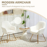 Boucle Fabric Dining Chairs in Set Of 2 - Velmora