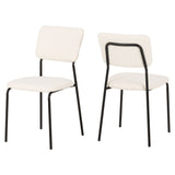 Boucle Fabric Dining Chairs in Set Of 4 - Sheldon