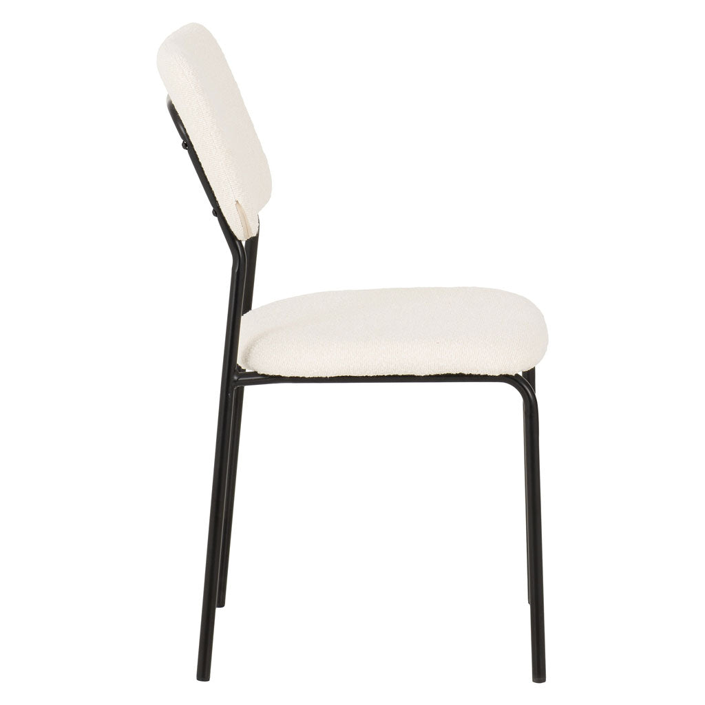 Boucle Fabric Dining Chairs in Set Of 4 - Sheldon