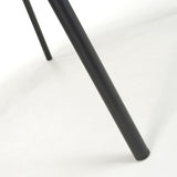 Boucle Fabric Dining Chairs in Set Of 2 With Black Metal Legs - Lola