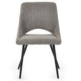 Boucle Fabric Dining Chairs in Set Of 2 - Iris