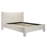 Boucle Fabric Double Bed - Dena