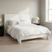 Boucle Fabric Double Bed - Dena