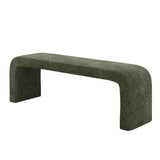 Boucle Fabric Hallway Seating Bench - Ren