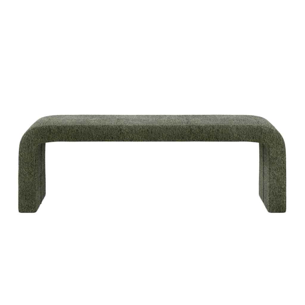 Boucle Fabric Hallway Seating Bench - Ren