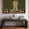 Boucle Fabric Hallway Seating Bench - Ren