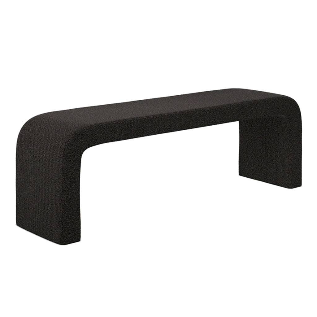 Boucle Fabric Hallway Seating Bench - Ren