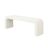 Boucle Fabric Hallway Seating Bench - Ren