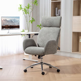 Boucle Fabric Home And Office Chair 65cm Wide - Velmora